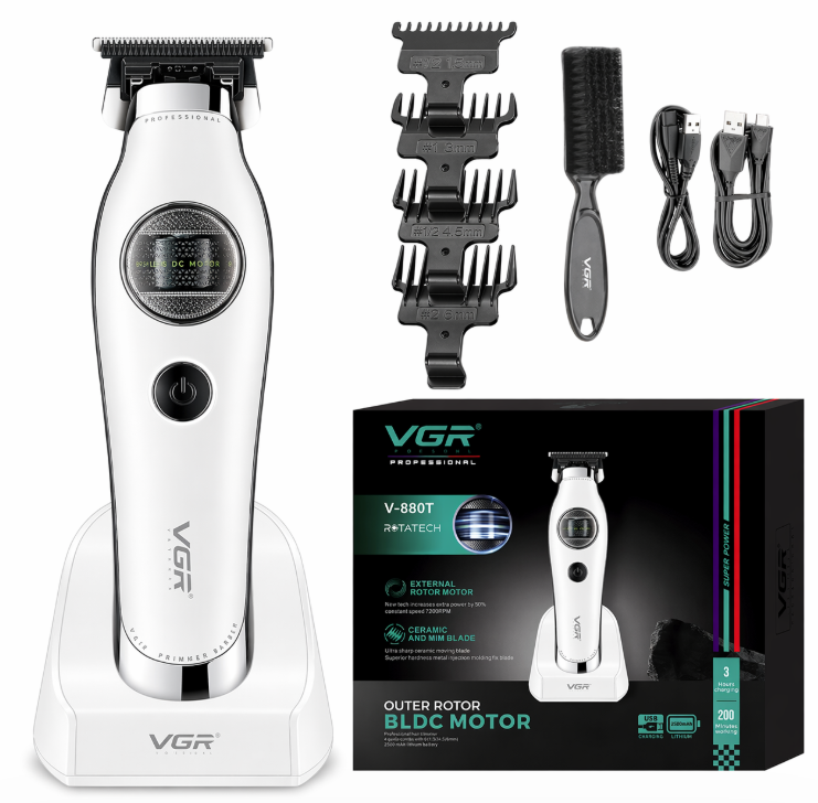Trymer do brody VGR V-880T Rotatech biały